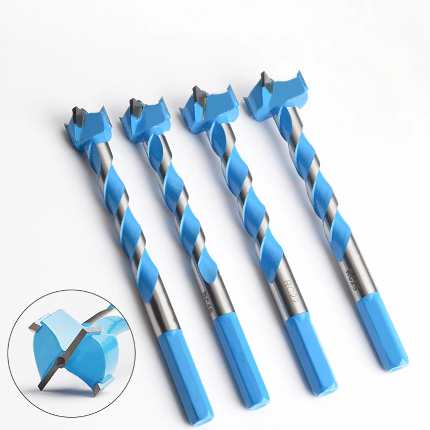 16/18/20/22/25mm Woodworking Hole Opener Plastic Wood Board Bits for Charging Drills, Hand Drills, Bench Drills