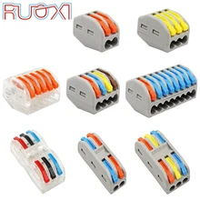 Draht Anschluss Schnell Terminal Block Stecker Adapter Grau/Transparent Farbe 32A RF, Beleuchtung 30/50/100 Stück Mini Universal