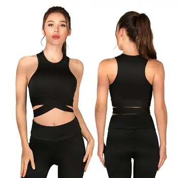 

Women Sports Bra Yoga Top for Women Sexy Backless Black Sport Bras Underwear Gym Tank Tops Camis Without Steel crop top mujer