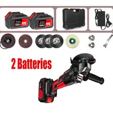 Угловая шлифовальная машина с 2 литий-ионными батареями M10 аккумулятор для электроинструмента резки и шлифования машинный полировщик для дома DIY