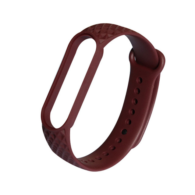 for Xiaomi Band 6 5 4 3 Strap Replacement Wristband MiBand 6 5 Wristband TPU Rhombus Strap for xiaomi Mi Band 5 6 strap