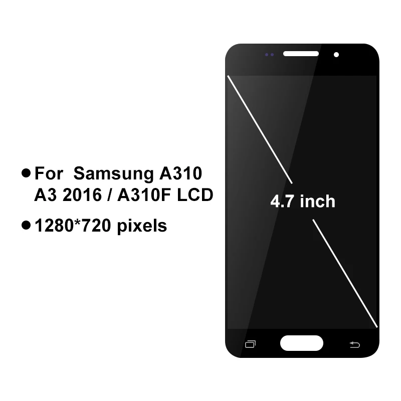 ЖК дисплей SUPER AMOLED для Samsung Galaxy A310 LCD A310F A310M A310H A3 2016 сенсорный экран дигитайзер