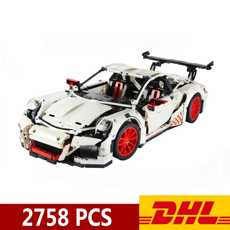 Very best  20001 20001B 2758pcs Technic Sports Car Race Car 911 GT3RS Model Building Blocks Compatible Legoing