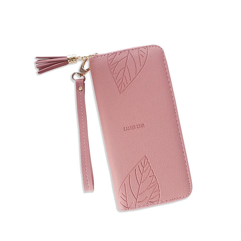 Womens Wallets Embossed leaves PU Leather Wallet Femal Red/Green/black/gray Long Women Purse Large Capacity Bag Women's Wallet Womens Wallets Embossed leaves PU Leather Wallet Femal Red/Green/black/gray Long Women Purse Large Capacity Bag Women's Wallet