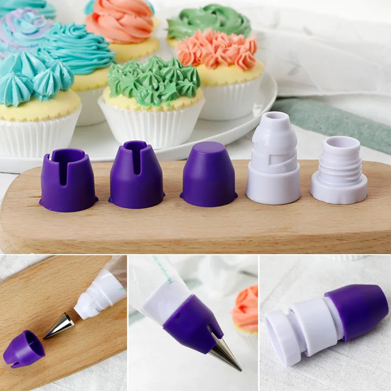 

Cake Nozzles Converter Pastry Tube Converter Tip Nozzles Adaptor Set Fondant Cake Decorating Tools Interconnecting device