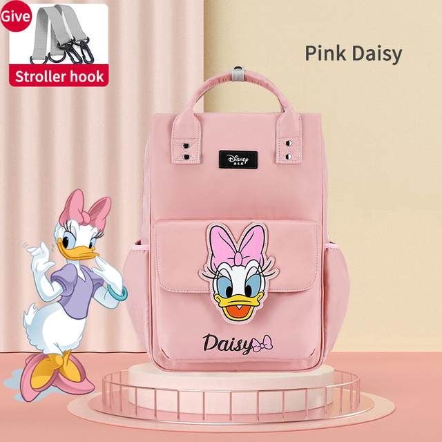 Mickey Mouse Baby Diaper Bag Large Capacity Storage Bag Travel Baby Stroller Bag MultiFunction New Diaper Bag Free Hooks