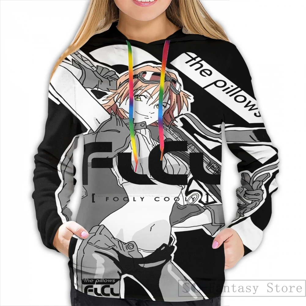 Мужские толстовки, свитшоты для женщин забавные Haruko FLCL Ride On Shooting Star print casual hoodie Streatwear