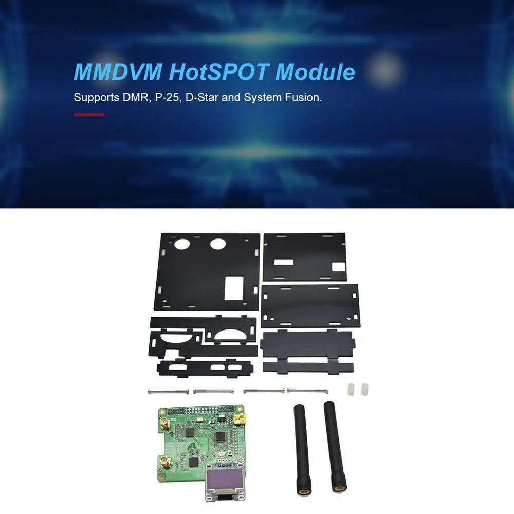 USB связь дуплекс MMDVM точка доступа поддержка P25 DMR ycf с OLED экран 2 шт. чехол антенны для Raspberry Pi