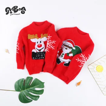

Bay Pyridoxamine, Autumn and Winter New Style Baby Mink Sweater Childrenswear Santa Claus Warm Versitile Fashion Sweater Fashion