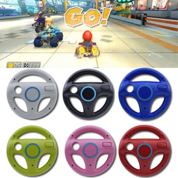 

Racing Game Round Steering Wheel Remote Controller For Nintendo For Wii Children For The GAME Sim Steering Wheel 6 Colors