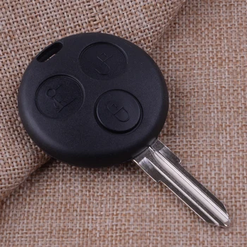

CITALL 3 Button Black Car Wireless Keyless Remote Key Entry Fob Shell Case Fit For Mercedes Benz SMART Fortwo 450 433MHz