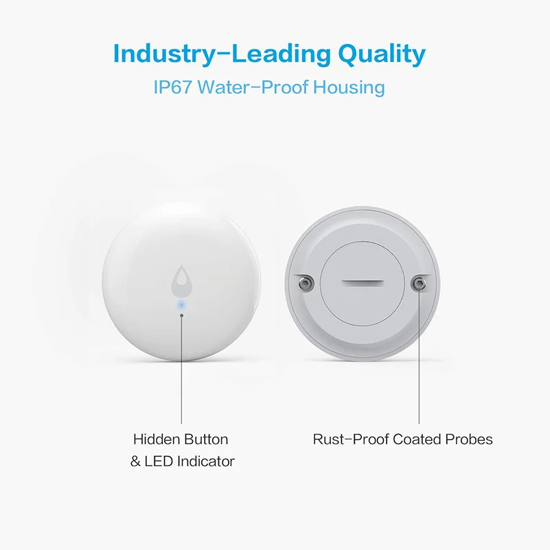 Original Water Leak Sensor Zigbee Flood Water Immersing Sensor Detector Alarm S