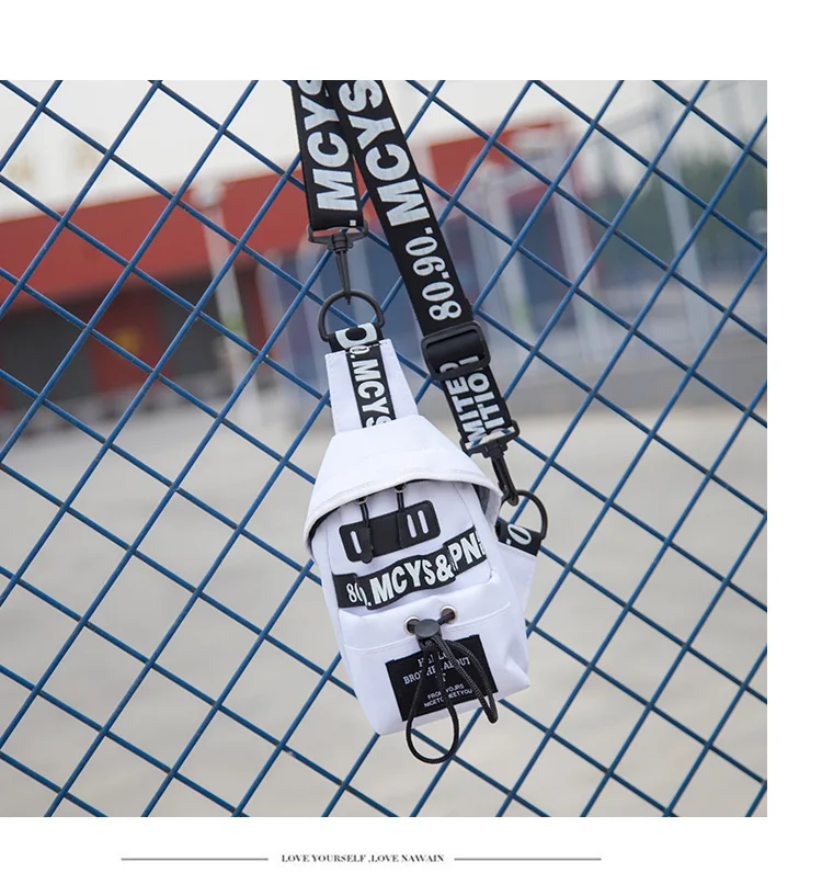Hot sale sports summer new Harajuku shoulder messenger bag female small bag fashion Oxford mobile phone bag chest bag