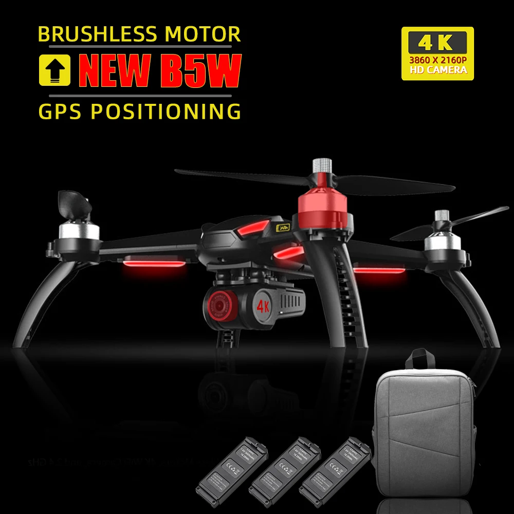 Дрон B5W rc 4k дроны gps с камерой Радиоуправляемый вертолет Профессиональный селфи