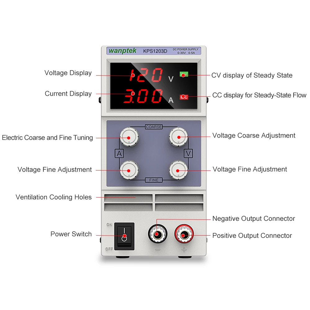 fonte de alimentacao ajustavel dc 120v 3a 04