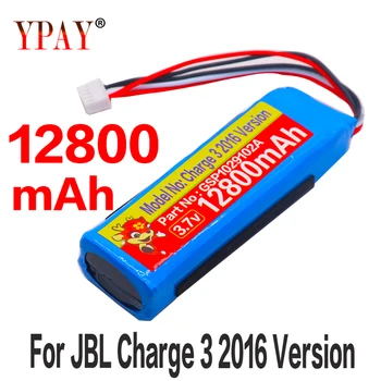 

High capacity 12800mAh GSP1029102A Battery for JBL Charge 3 2016 Version please check the place of 2 red wires