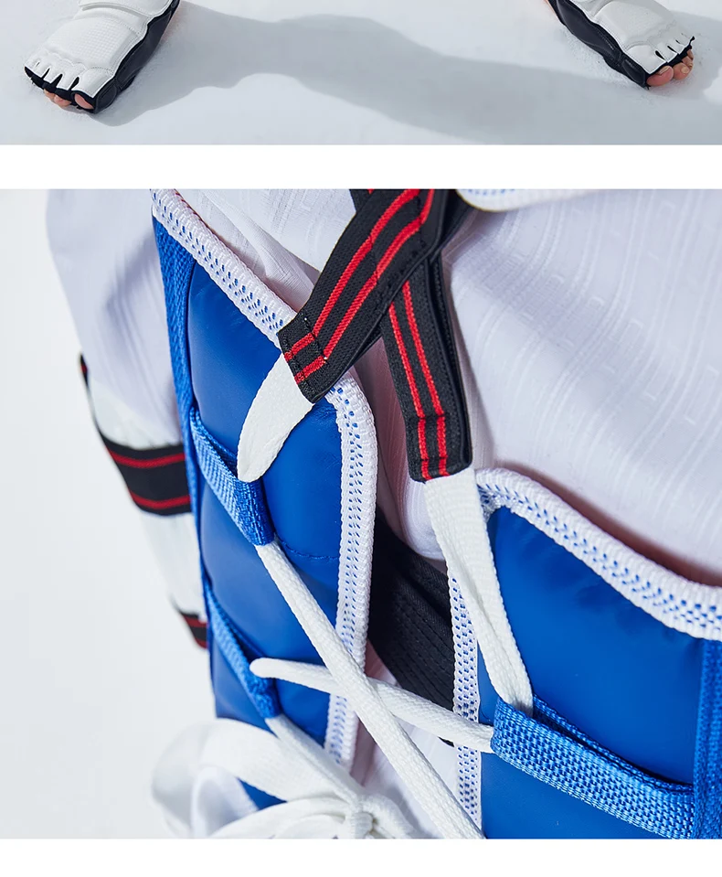 Wholesale WTF approved Taekwondo protectors suite Helmet chest shin arm guards Child karate headgear MMA kick body hugo Helmets