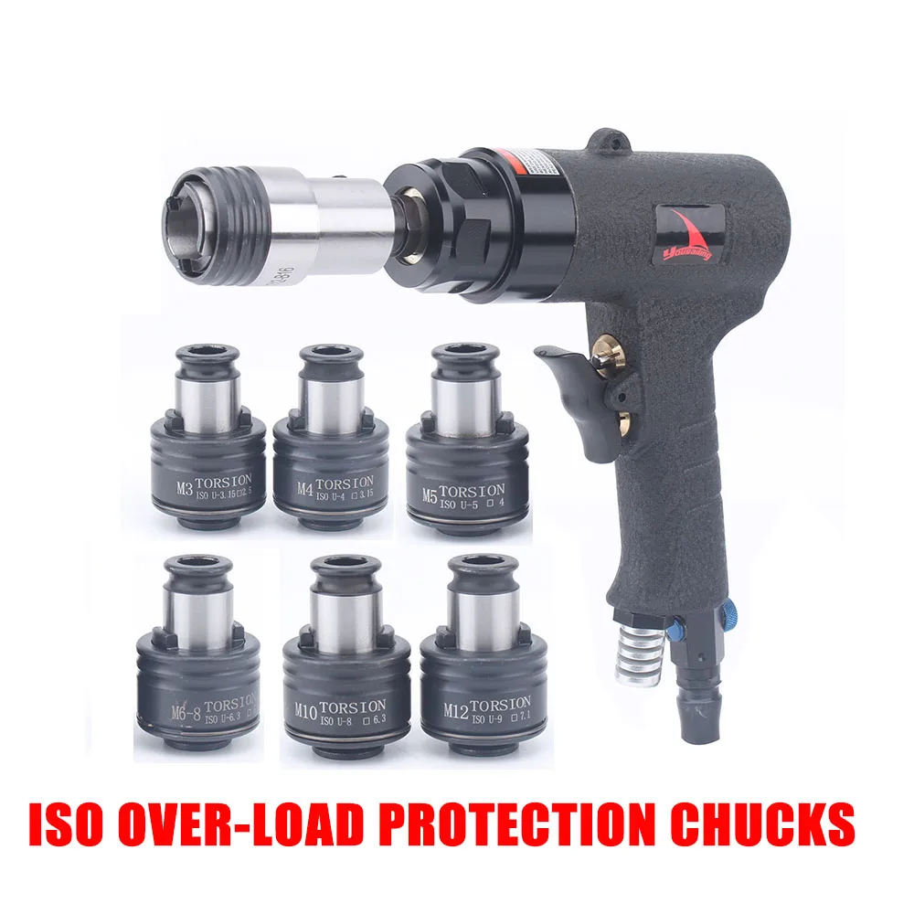 

YOUSAILING M3-M12 ISO Over-Load Protection CHUCKS Tapping Machines Pneumatic Drill Tapper For Threading Common Iron