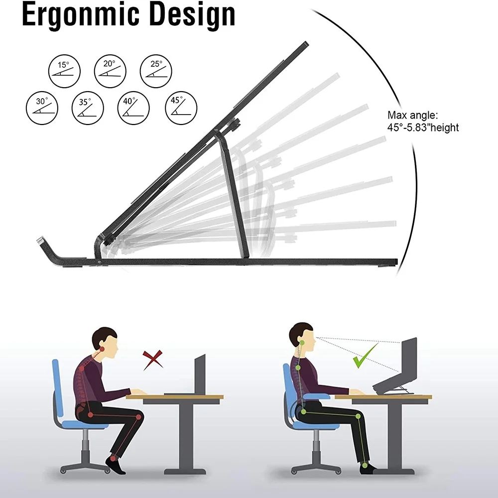 Portable Laptop Stand  Adjustable Laptop Holder Tablet Bracket Foldable Macbook Support Notebook Base For PC Computer