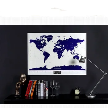 

Luminous Deluxe Scratch Map 1Piece world map scratch travel scratch off maps With Starlight world scratch wall map