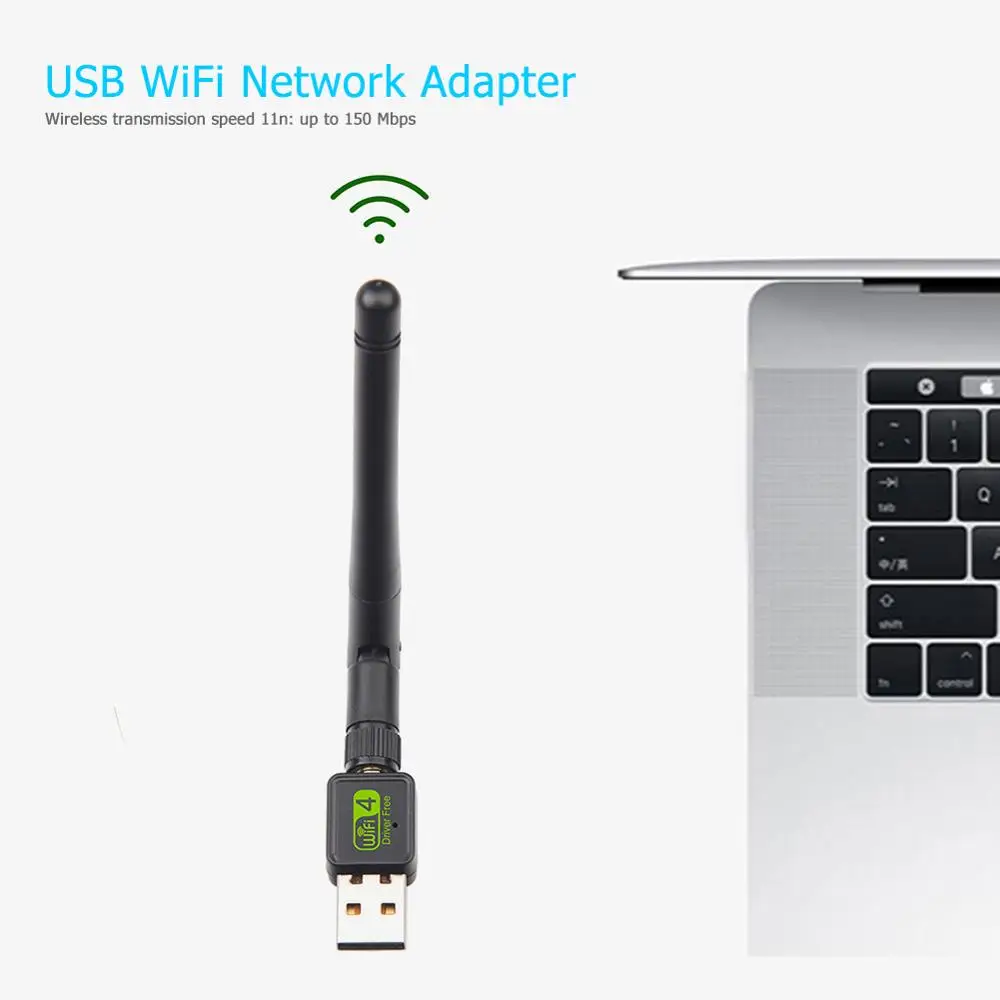 USB Wifi адаптер Бесплатный драйвер 150 Мбит/с Wi fi адаптер Ethernet PC WiFi Dongle 2,4G сетевая карта Antena Wi Fi приемник для Windows