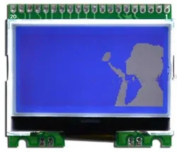 5V SPI Blue 20PIN синий Подсветка COG 12864 ЖК-дисплей модуль ST7565R контроллер 3,3 В 5 В(без шрифта - Цвет: 5V SPI Blue