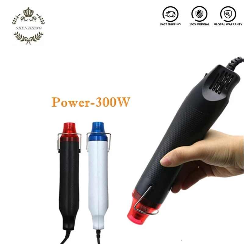 Secador de pelo industrial portátil de 220V y 300W, herramienta de pistola de aire caliente de construcción eléctrica de soldadura, pistola de pelo térmico, herramienta de construcción