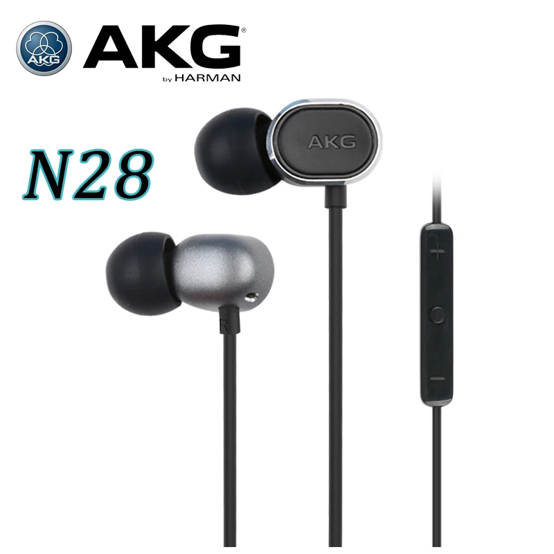 

Original AKG N28 Mobile Phone Line Control with Microphone Earplugs Heavy Bass High Resolution Hifi Fever Headphones