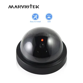 

Indoor Home Security Fake Camera Dome Dummy Camera with Flash LED Light Simulated Video Surveillance Fake Cameras Outdoor