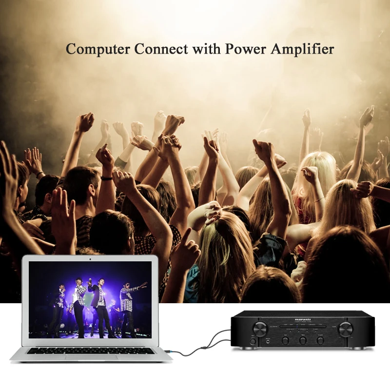 Vention 3.5mm  2 6.35mm  ̺ ׷ Aux 3.5 - 6.35 6.3 6.5  Y й  ڵ 5m ȭ-ͼ 