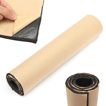 

100*50cm Thick Car Auto Sound Deadening Sound Insulation Rubber Hose Foam 8mm Pad Woofer Noise Insulation Soundproof