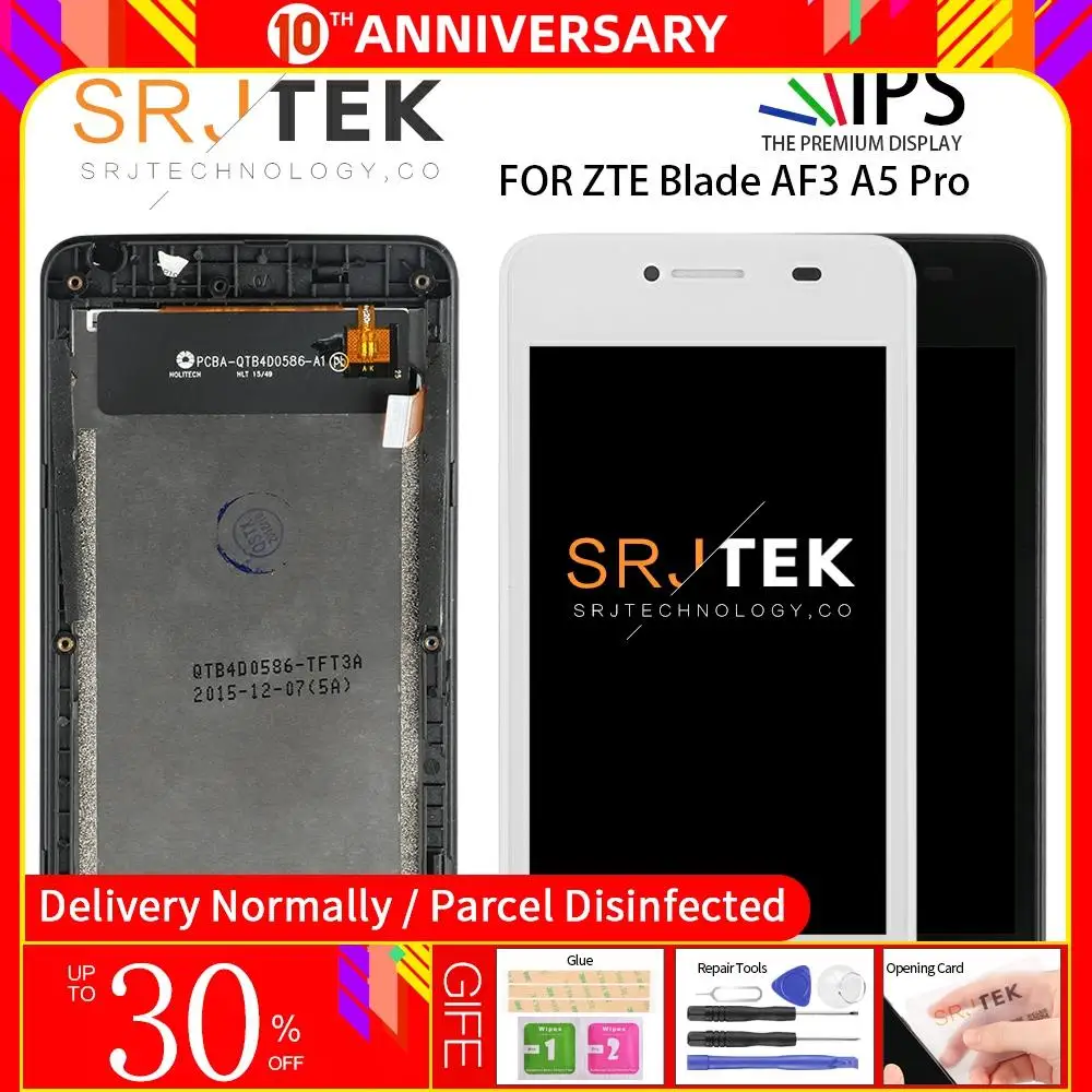 SRJTEK 4 ''экран для ZTE Blade AF3 дисплей T221 A5 сенсорный дигитайзер сенсор Pro ЖК