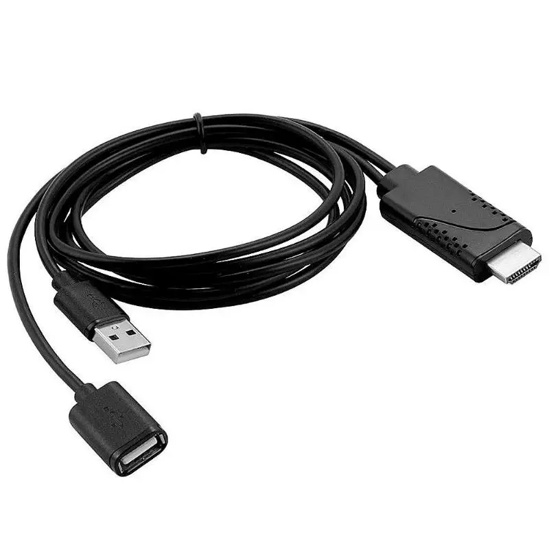 Usb-кабель для передачи данных HDTV для iOS Android 2 в 1 та же линия экрана
