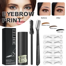 Eyebrow Stamp and Brow Stencils Kit Fast Eyebrows Shaping Kit 12 Reusable Brow Stencils Eyebrow Shaper Kit Hot deals