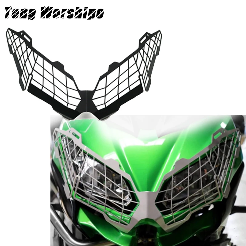 Motorcycle modification Headlight Grille Guard Cover Protector For Kawasaki VERSYS650 VERSYS 650 VERSYS-650 2015-2019 | Автомобили и
