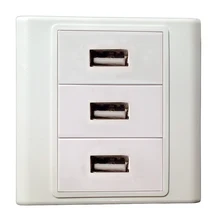 3 USB интерфейс, информация настенная пластина крышка розетки Лицевая панель Разъем Порт для домашнего офиса кабельная система