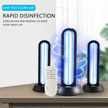 

LED Ozone Sterilization Ultraviolet Disinfection With Remote Control Home Room Lamp And Mite Removal School Kindergarten Lamp
