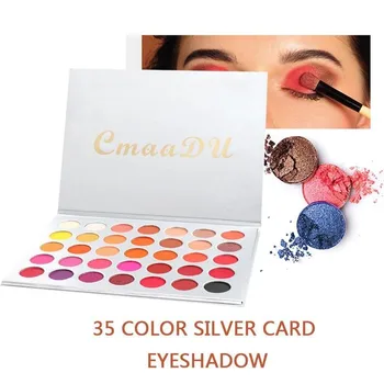 

35 Colors Shimmer Matte Eyeshadow Palette Pearlescent Polarized Not Smudge Waterproof Easy To Makeup Eye Cosmetic