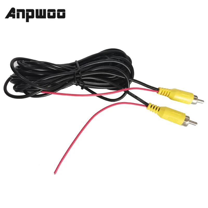 15 Meters RCA Video Cable Car Reverse Rear View Parking Camera Video Cable With Detection Wire