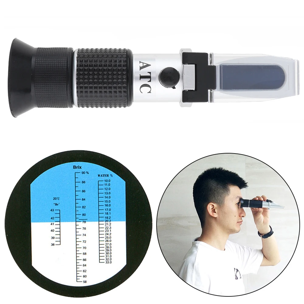 Ручной прибор для измерения концентрации Brix Боме|refractometer nd|honey refractometerrefractometer brix |