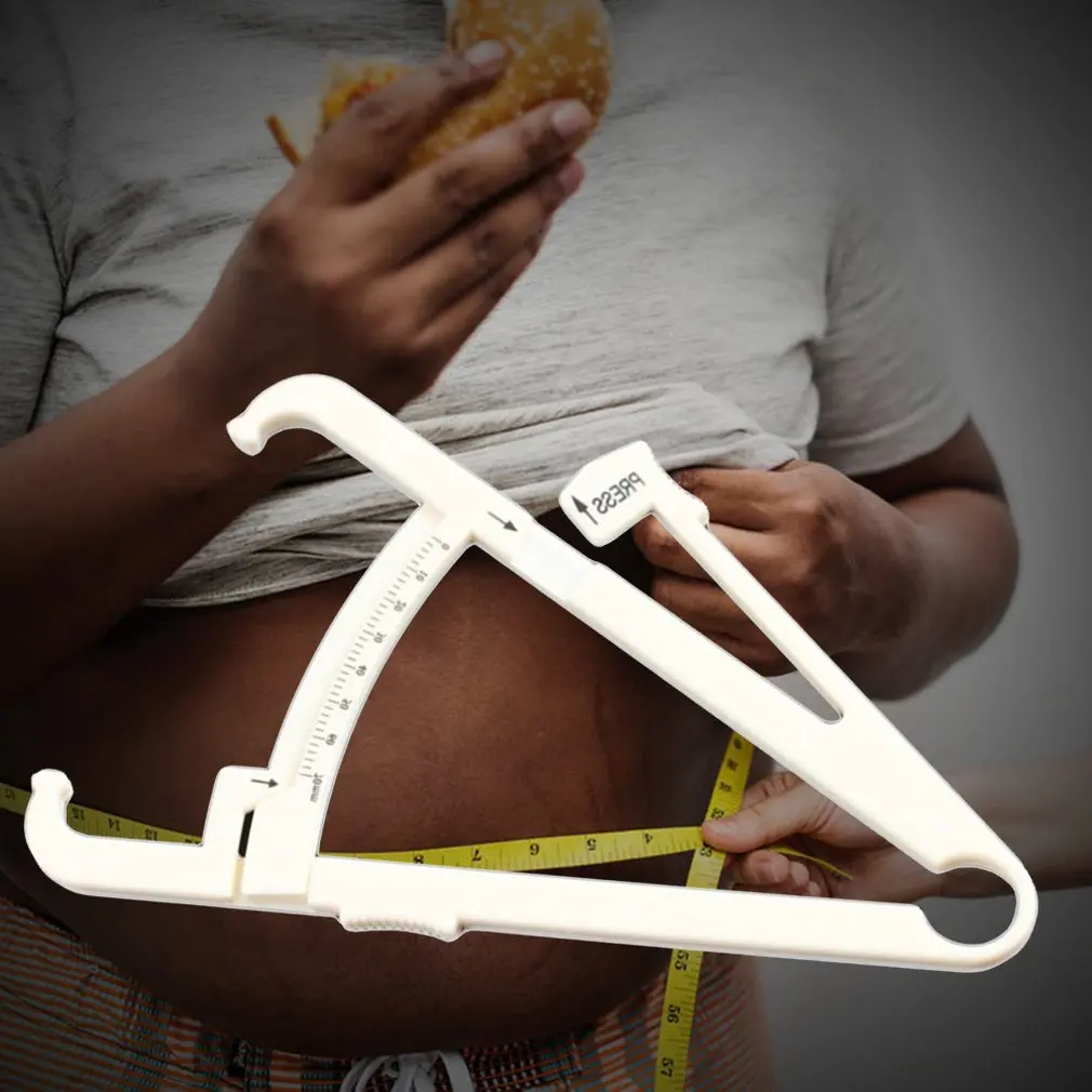 Fat Caliper Body Measuring Ruler Fitness Slimming Tester Fat Clip Fat Tongs Body Fat Monitor