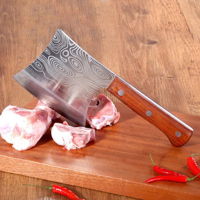 Big Bone Knives Chopping Knife 835g Stainless Steel Cleaver 5mm Blade