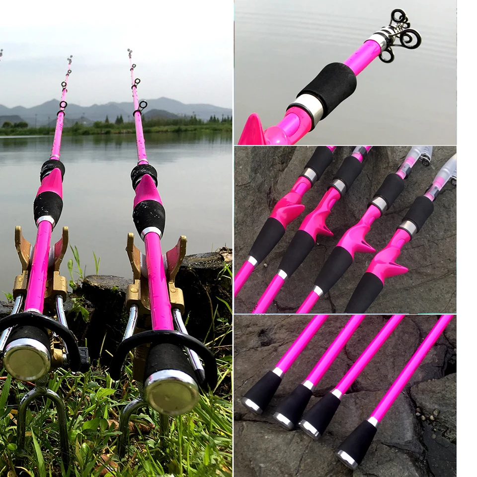 pink fishing pole