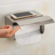 Водонепроницаемый ящик для салфеток для ванной комнаты пластиковый держатель для туалетной бумаги склад-хралилище подставленное к стене коробка из нержавеющей стали раздатчик салфеток Органайзер