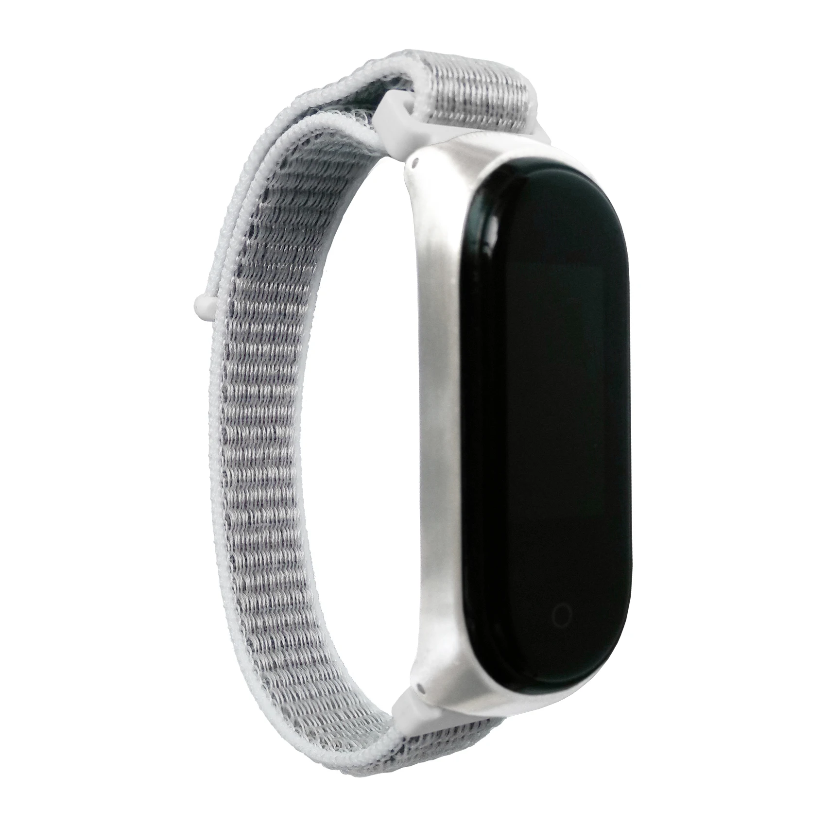 Sea shell color Для mi band 4 браслет на липучке металлический корпус ремешок для часов для Xiaomi mi ремешок 3 4 ремешок дышащий браслет умные аксессуары для часов - Цвет: Sea shell color