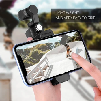

Phone Holder Smartphone Adapter Gimbal Portable Quick Release Stable Adjustable Clip Fixing Bracket Black For Xiaomi Fimi Palm