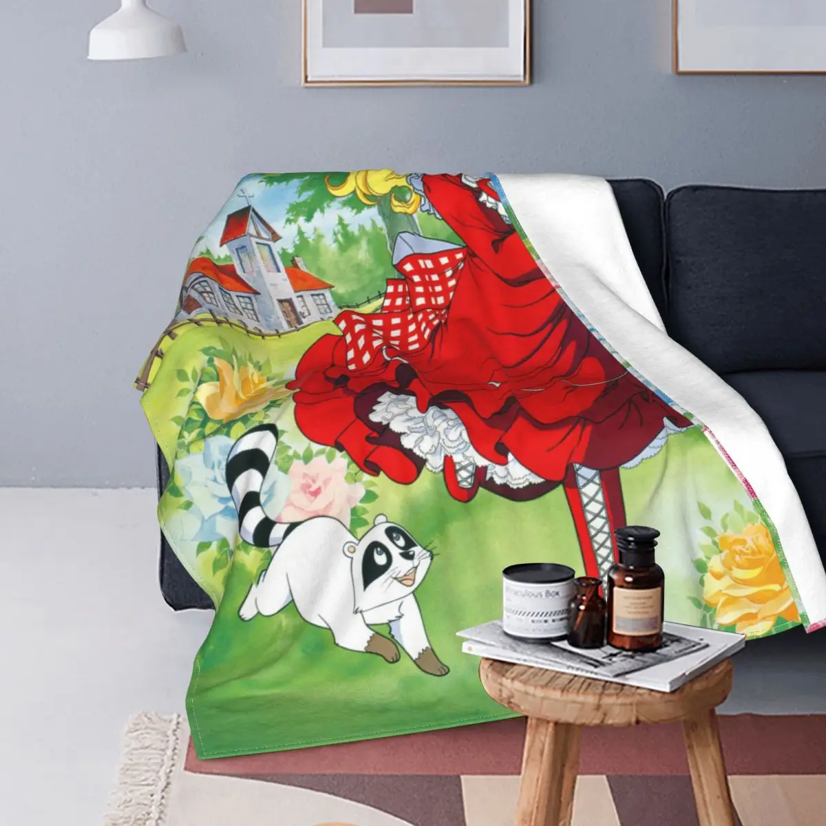 Candy Candy Anime Blankets Kawaii Japanese Anime Flannel Awesome Warm Throw Blanket for Home All