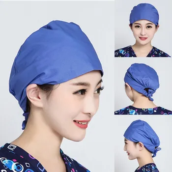

Medical Staff Nurses Printed Scrub Cap Doctor Profession Nurse Hat Hospital Detist Surgical Surger Caps Men Women Cotton Hats