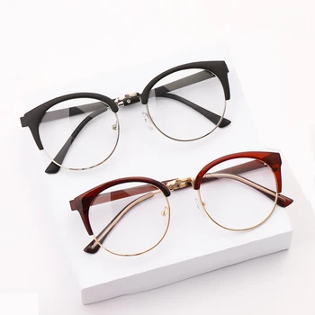 

Transparent Glasses Frame For Men Women Glasses Anti-fatigue Cat Eye High Quality Computer Eyeglasses Men Retro Optical Lens