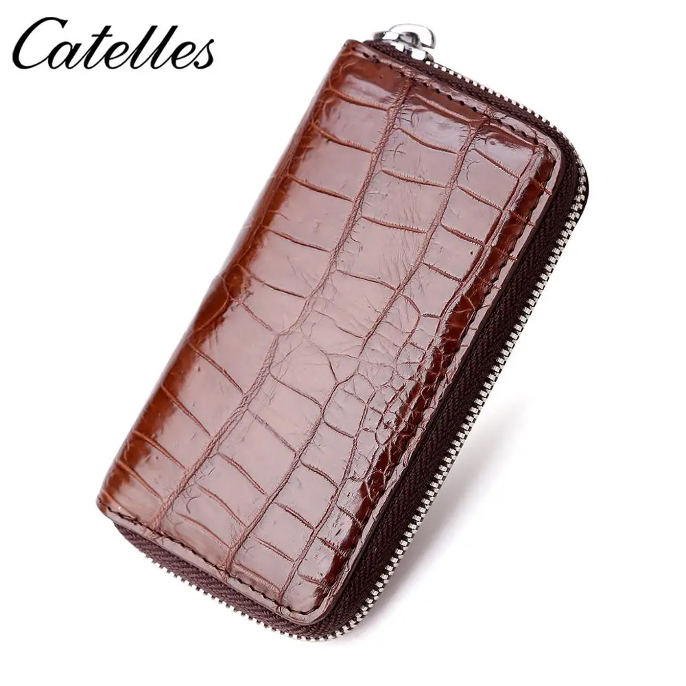 Кожаный держатель для ключей мужчин и женщин чехол кошелек монет